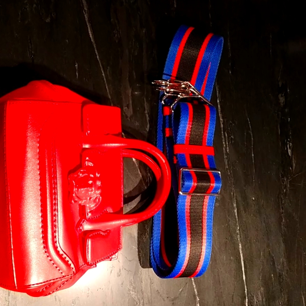 Versace Palazzo Empir red shoulder bag